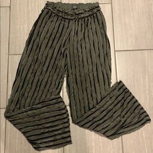 Green & black dress pants